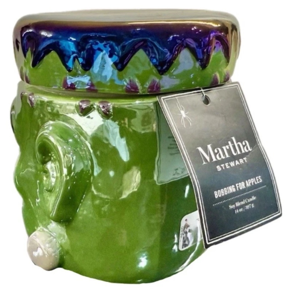 LAST ONE! NEW MARTHA STEWART Iridescent FRANKENSTEIN Halloween Candle - Picture 2 of 8